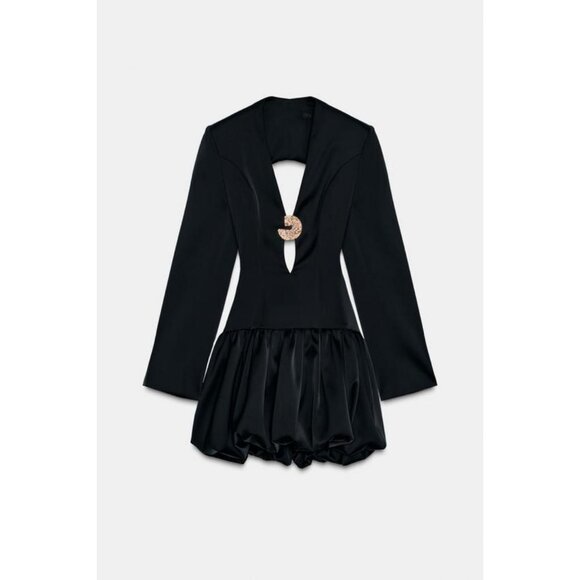 ZARA SHORT ANIMAL EMBOSSED FAUX LEATHER JACKET - Picture 9 of 11